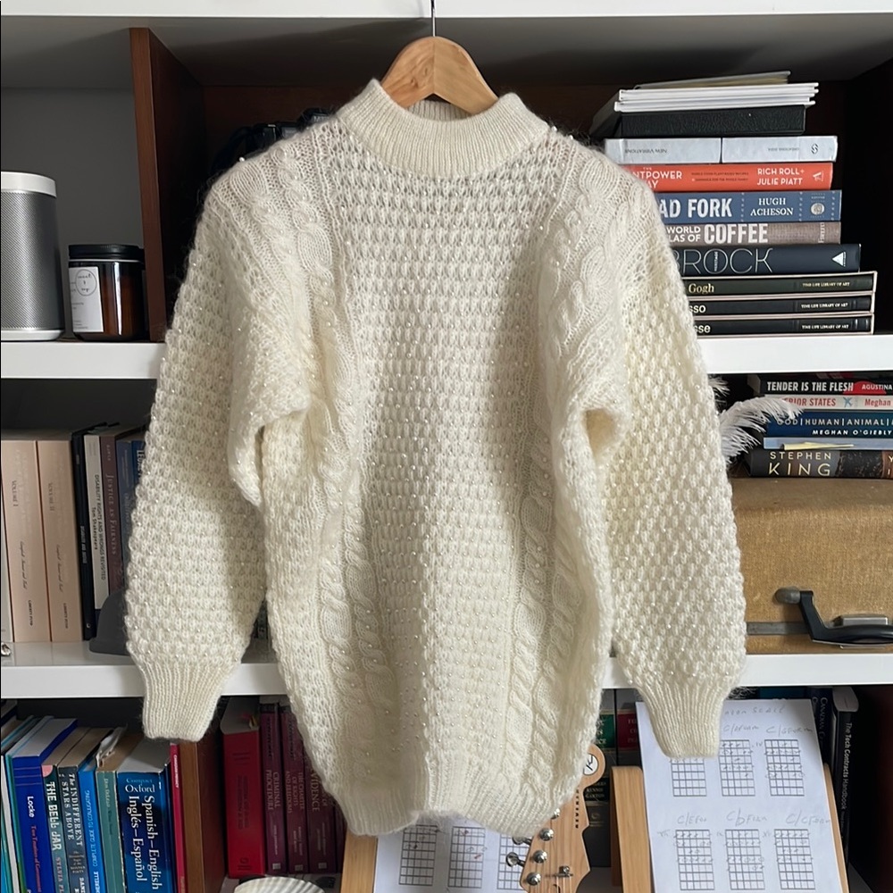 Cozy Cream Cable Knit Sweater